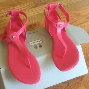 Hunter hot pink sandals